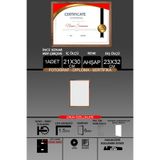 yhfoto 1 Adet 21x30 Çerçeve - İnce Çıtalı A4 Çerçeve - Ahşap Çerçeve - Fotoğraf Sertifika Çerçevesi