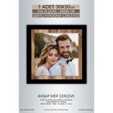 yhfoto 1 Adet 30x30 Çerçeve Siyah-Ahşap Şeritli Fotoğraf Mdf Çerçeve Kare Çerçeve Karışık 300 x 300