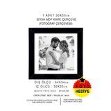 yhfoto 1 Adet 30x30 Çerçeve - Siyah Çerçeve - Mdf Kare Çerçeve - Fotoğraf Çerçeve