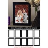 yhfoto 10 Adet 15x21 A5 Siyah Ayna Lüks Pleksiglas Siyah Kare siyah