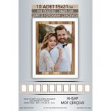 yhfoto 10 Adet 15x21 Çerçeve Beyaz Ahşap Şeritli Çerçeve Mdf Çerçeve Pvc'li Fotoğraf Çok Renkli 15 x 21