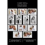 yhfoto 12 Adet 10x15 Çerçeve - Beyaz Çerçeve - Mini Mdf Çerçeve - Fotoğraf Çerçeve Seti