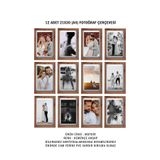 yhfoto 12 Adet 21x30 A4 Kemençe Ahşap Renk Çerçeve Mdf - A4 Çerçeve - 21x30 Çerçeve - A4 Frame Mdf