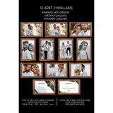 yhfoto 12 Adet A4 Çerçeve - Kemençe Çerçeve - Mdf 21x30 Çerçeve - Fotoğraf & Sertifika Çerçevesi