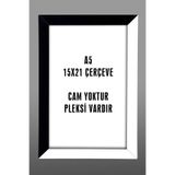 yhfoto 15x21 A5 Çerçeve Mdf - Camsız, Pleksili Sb Çerçeve