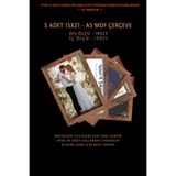 yhfoto 5 Adet 15x21 Çerçeve - Mdf Ahşap Çerçeve - Fotoğraf Çerçevesi - A5 Çerçeve