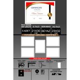 yhfoto 5 Adet 21x30 Çerçeve - İnce Çıtalı A4 Çerçeve - Beyaz Çerçeve - Fotoğraf Sertifika Çerçevesi