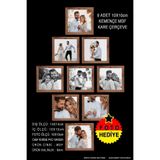 yhfoto 9 Adet 10x10 Fotoğraflı Seti Mdf Kare Kemençe kemençe