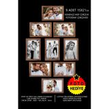 yhfoto 9 Adet 15x21 Çerçeve - Kemençe Çerçeve - Mdf A5 Çerçeve - Fotoğraf Çerçeve Seti