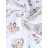 Yhh Kids Organik Müslin Bebek Battaniyesi Koala Desenli - 75 x 100 cm - Renkli