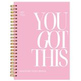 Yhtrg Kadınlar için Spiral Günlük Defteri, You This Inspirational Notebooks Journal, Pink School Journal Notebook, Ofis Okul Malzemeleri için Pembe Motivasyon Pozitif Defterler, 14,5 x 20,3 cm
