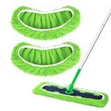 Yicotira Swiffer XL Paspas için Yeniden Kullanılabilir Mikrofiber Paspas Pedleri - 2'li Paket XL Kuru Süpürme Bezleri ve XL Islak Pedler Yedekler - Yer Paspaslama ve Süpürme için X-Large Ağır Hizmet