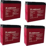 Yiğit 12V 24AMPER (24AH) Jel Akü 4'lü Paket 2026 Üretim Yüksek Performanslı Güç Kaynağı 169X179X78 mm