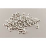 Yiğit Aksesuar 10 Adet Gümüş Renk Metal 502 Papağan Kilit-Kapama 12x6 mm Zamak Malzeme