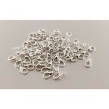 Yiğit Aksesuar 10 Adet Gümüş Renk Metal 502 Papağan Kilit-Kapama 12X6MM