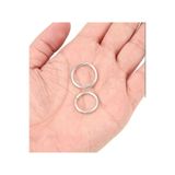 yiğit aksesuar 10 Mm Kararma Yapmaz 100 Adet Gümüş Küçük Metal Takı Bağlantı Halkası
