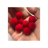 yiğit aksesuar 100 Adet 8 mm Kırmızı Kadife Kolye Bileklik Çanta aksesuarı boncuğu