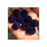 yiğit aksesuar 100 Adet 8 mm Safir Kadife Kolye Bileklik Çanta aksesuarı boncuğu