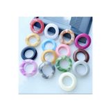 yiğit aksesuar 20 Adet 14 mm Delikli Karışık Halka Boncuk Mini Bilezik plastik Ara Aparat Takı yapım malzemeleri