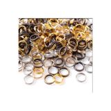 yiğit aksesuar 5 mm karışık Renk 250 Adet Metal Takı Halkası Bağlantı Halkası Montaj Halkası