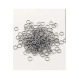 yiğit aksesuar 6 Mm Kararma Yapmaz 200 Adet Gümüş Küçük Metal Takı Bağlantı Halkası