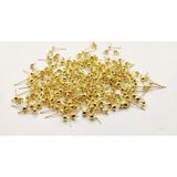 Yiğit Aksesuar Topbaş Küpe Çivisi Gold 100 Adet Küpe Takı Yapım Malzemeleri