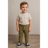 Yiğit Butik Erkek Çocuk Gabardin Kumaş Pantolon - Haki - 1 Yaş