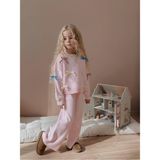 Yiğit Butik Fiyonk Işlemeli Triko Hırkalı Kız Çocuk Takım - Pembe - 3 - 4 Yaş