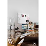 Yiğit Metal Mıknatıslı Pano Beyaz Ofis/çalışma Odası İçin Mıknatıs Hediyeli Metal Magnet Hatıra Panosu 50 x 70 CM