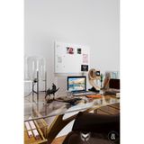 YİĞİT METAL Mıknatıslı Pano Beyaz Ofis/Çalışma Odası İçin Mıknatıs Hediyeli Metal Magnet Hatıra Panosu 70x50cm