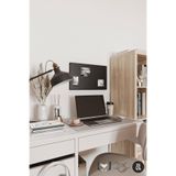 YİĞİT METAL Mıknatıslı Pano Siyah Ofis/Çalışma Odası İçin Mıknatıs Hediyeli Metal Magnet Hatıra Panosu 60x40cm