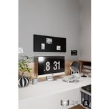 YİĞİT METAL Mıknatıslı Pano Siyah Ofis/Çalışma Odası İçin Mıknatıs Hediyeli Metal Magnet Hatıra Panosu 70x30cm