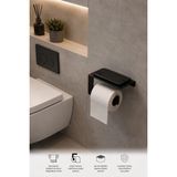Yiğit Metal Tuvalet Kağıtlığı – Modern ve Dayanıklı Banyo & Tuvalet Düzenleyici Wc Peçetelik - Siyah