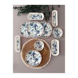 Yiğit Seramik Züccaciye Blue Kitchen Model 4 Kişilik 10 Parça Modern Kahvaltı - Brunch Takımı