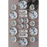 Yiğit Seramik Züccaciye Blue Kitchen Model 6 Kişilik 20 Parça Modern Kahvaltı - Brunch Takımı