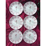 Yiğit Seramik Züccaciye Lavinya Model 6 Kişilik/parça Pasta Servis Tabağı (Fuşya) - 20 cm