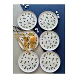 Yiğit Seramik Züccaciye Wild Blueberry 6 Adet Tatlı Tabağı