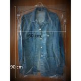 Yiğit Ticaret 15'li Askılı Naylon Poşet Kıyafet Koruma Kılıfı 60 x 90 cm Şeffaf ve İnce