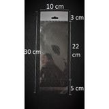 YİĞİT TİCARET Askılı Jelatin - Şeffaf Opp - Kendinden Yapışkanlı Jelatin Poşet - 10x30 Cm - 100 Adet