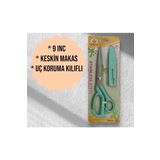 Yiğit Ticaret Taksun / Kumaş Terzi Makası / Çok Keskin / Uç Koruma Kılıflı / 9 "Inç