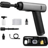 Yıkama Makinesi, 203 Psı Güçlü Su Basınçlı 18000 Rpm 180W Motorlu LCD Gösterge Panelli Katlanabilir Ergonomik Uzun Şarjlı Bisiklet Oto Bahçe Duvar Için Taşınabilir Su Püskürtme Cihazı Seti