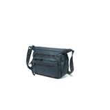Yıkama Rölaks Deri Yumuşak Kadın Postacı Çantası JEANS MAVİ