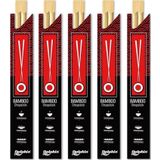 Yıkanabilir Bambu Kore Japon Çin Yemek Çubuğu Chopsticks - 23 Cm. - 5 Çiftlik 1 Paket