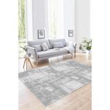 Yıkanabilir, Baskılı, Kaymaz Taban Salon, Mutfak, Yatak Odası Halı ve Yolluk RVGHM009 - Gri - 120 x 300 cm