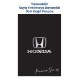 Yıkanabilir Honda Oto Paspas Kağıdı Siyah Gümüş Baskı 50 Adet