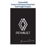 Yıkanabilir Kağıt Renault Oto Paspas Kağıdı Siyah Gümüş 50 Adet