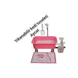 Yikanabilir Kedi Tuvaleti Aycat Medium Paket ( Pembe)