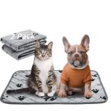 Yıkanabilir Köpek Çiş Pedleri 45,7 x 60 cm, Yeniden Kullanılabilir Köpek Eğitim Pedleri Kaymaz Su Geçirmez Lazımlık Matı Eğitim, Seyahat, Whelping, Ev Temizleme, İnkontinans (2'li Paket)