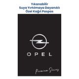 Yıkanabilir Opel Oto Paspas Kağıdı Siyah Gümüş Baskı 50 Adet