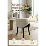 Yıkanabilir Puf Tabure Kılıfı Tak-Çıkar-Değiştir-Yenile Orta Sehpa Kılıfı 40X22 Meek Gri